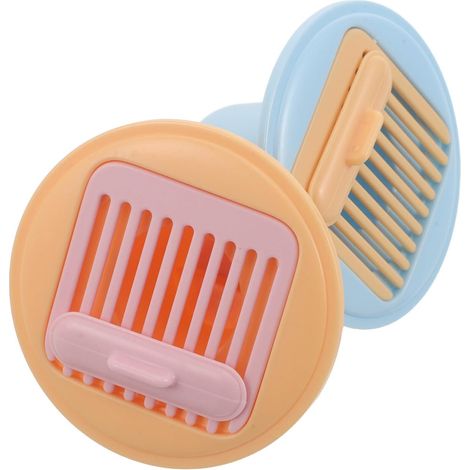 Lot de 2 siphons sol douche anti-odeurs et anti-obstruction avec récupérateur cheveux , crépine rond (1/5)