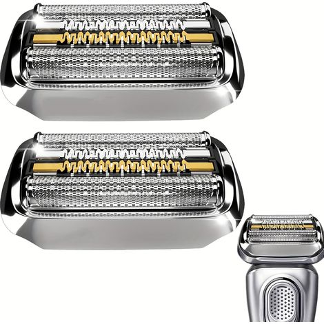 Il s'agit d'un ensemble de tête de rechange en 2 pièces pour le rasoir électrique Series 9 Sport, comprenant une grille et des lames, adapté aux modèles 9290CC, 9291CC et 9370CC. (1/5)