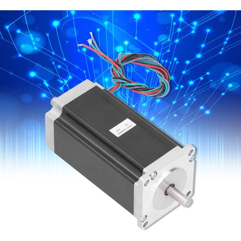 Moteur pas à pas 57, 4,2 A, 3 Nm, longueur 112 mm, axe 8 mm, pour fraiseuse CNC 57HS11242B4D8 double axe. (1/5)