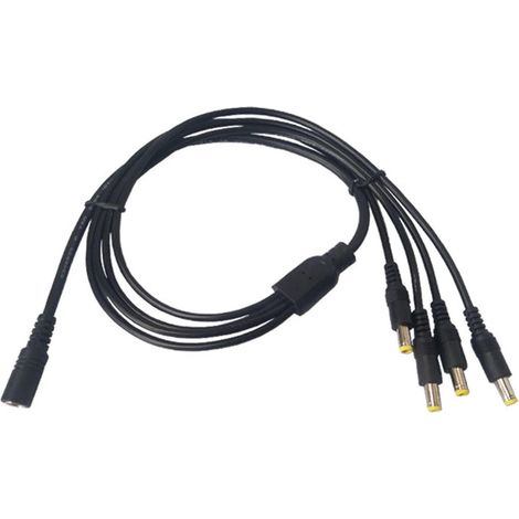 CSPARKV 1 Stück Buchse auf 2/3/4/5/8/10 Stecker 2,5 x 5,5 mm Power-Splitterkabel für CCTV-Kamera DVR Zubehör LED-Streifenlicht (1/5)