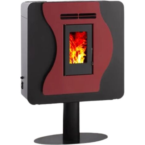 Interstoves – Poêle à granulés étanche CORINA 6 – Puissance 5.6 kW – Rendement 95.9 % – Surface de chauffe 100 m² – Programmation hebdomadaire