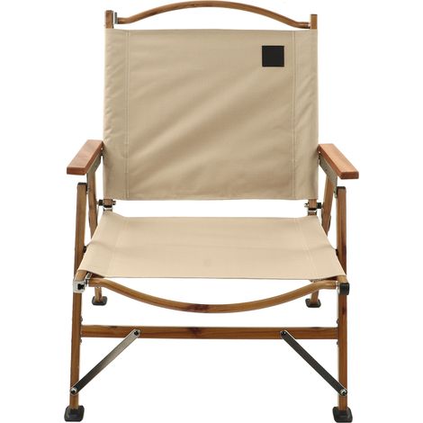 Tragbarer Klappstuhl mit Armlehnen, ultraleichter Gartenstuhl, geeignet zum Wandern, Angeln am Strand, khaki. (1/4)