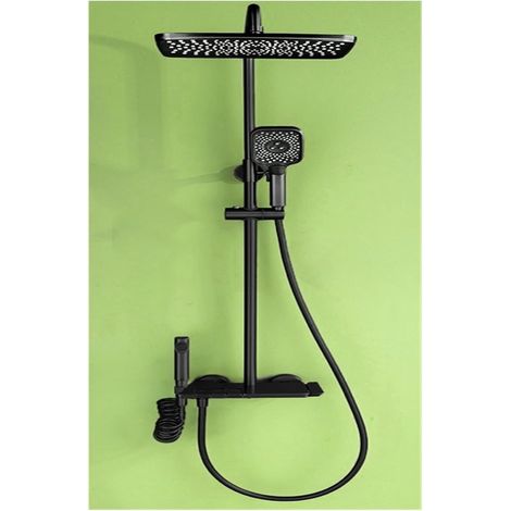 Ensemble de douche mitigeur thermostatique intelli Ensembles de robinets de douche de salle de bains à affichage numérique, accessoires de salles de bains Le débit d'eau produit de l'électricité, ense (1/5)