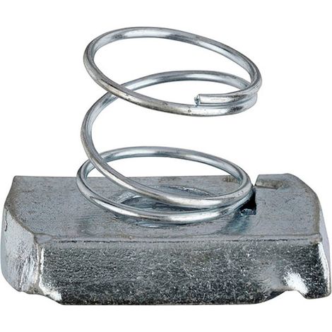 Short Spring Channel Nuts BZP - M8 (1/2)