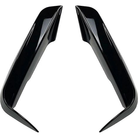 Frontstoßstangenverkleidung für BMW 3er F30 F31 M Sport 320i 325i (2012–2018) Nebelscheinwerferabdeckung Lufteinlass Carbonfaser-Optik, Paar – Glänzend Schwarz