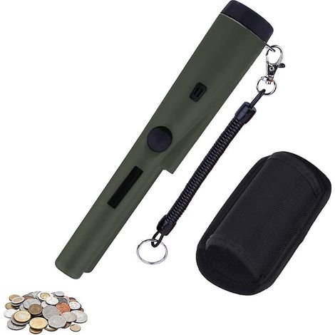 dtecteur De Mtaux Portable,360dtection Chasse Dtecteur De Mtaux Haute Sensibilit Dtecteur D'or Avec Son Bip Et Indicateur Led Intgr Pour Enfants A (1/5)