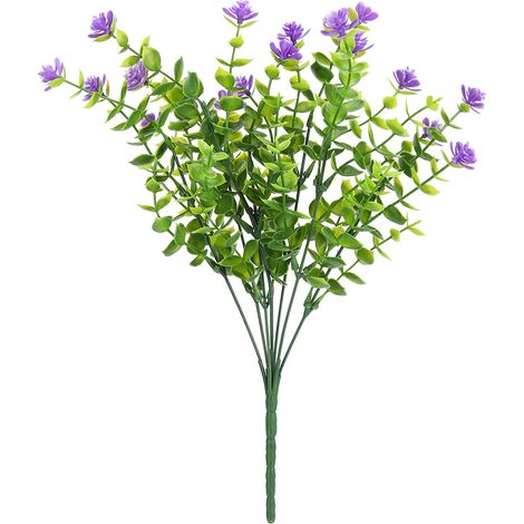 Bouquet de fleurs artificielles d'extérieur pour la décoration de la maison, du jardin et des mariages - Accessoires - Violet (1/5)