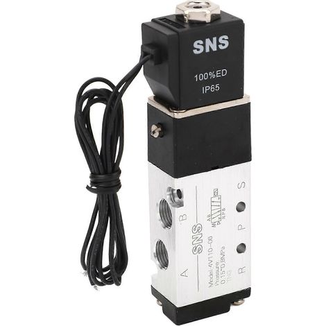Pneumatisches Magnetventil mit Drahtanschluss, 2 Positionen, 5-Wege, Schutzart IP65, pneumatisches Luftmagnetventil, 0,15–0,8 MPa, Gleichstrom