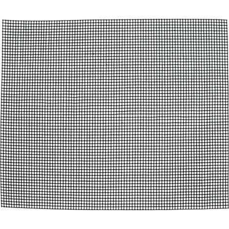 Food Grade NonStick Grid Sheet Multifunctional Barbecue Grid Mat for Barbecue Outdoor(Black 36x42cm ) (1/5)
