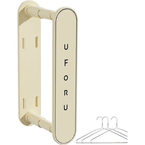 Organisateur de cintres, support de rangement pour cintres de machine à laver, empilable de cintres pour placard et buanderie (1/5)