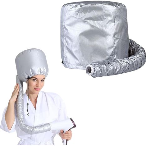 Casque de séchage pour sèche-Cheveux, Bonnet de Sèche Cheveux Style Casque Sèche, pour Coiffure, Soin en Profondeur et séchage des Cheveux, Noir (1/5)