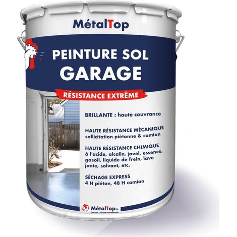 Peinture Sol Garage - Jaune sable - RAL 1002 - 5 L - Métaltop