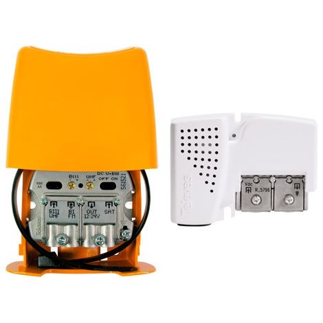 Kit amplificador mastil 3e/1s +alim 12v
