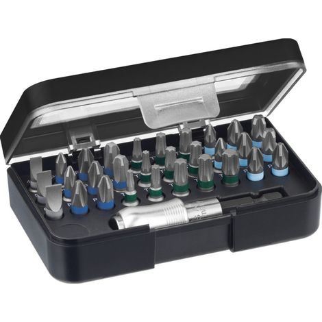 Wiha Bit Set Standard 25 mm gemischt 31-tlg. 1/4 C6,3 in Box mit Gürtelclip, Art.Nr. 41127 (1/3)