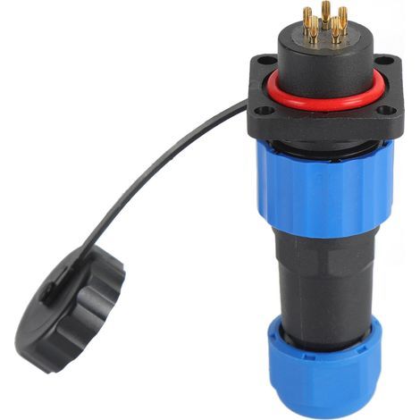 Prise de courant étanche IP68, connecteur d'alimentation d'aviation carré, adaptateur de Terminal industriel, broche SP165 (250V 5A) (1/5)