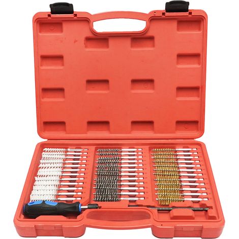 Set di spazzole di filo metallico rotonde, 38 pezzi, Breckner Germany (1/5)