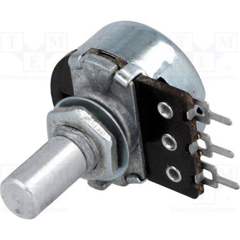 Potenziometro 47k Albero logaritmico 6mm corto Prp185-47k-b