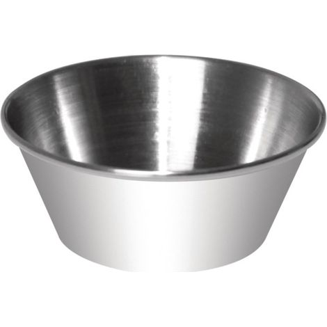 Pots à sauce en acier inoxydable 45ml (Lot de 12) - Ref GG877 - Olympia (1/2)