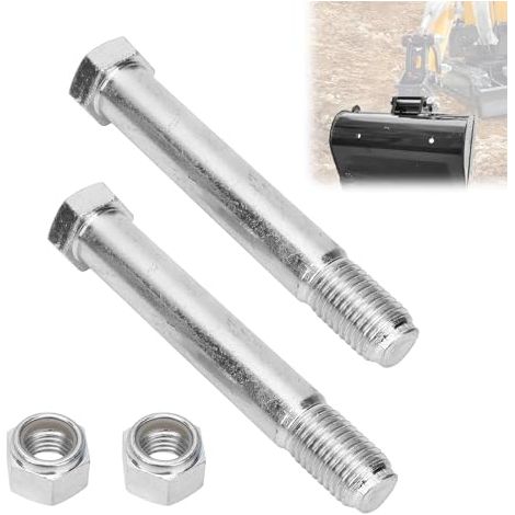 Goupille D'excavatrice, 2 Pièces de Broches D'excavatrice avec Diamètre de Tuyau de 25 mm pour Connecter des Godets des Grappins et des Appareils de Forage Accessoires de Mini-Pelle Remplaables (1/5)