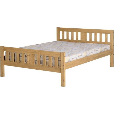 Seconique Rio Pine Bed Solid Waxed Pine 4ft6 Double (1/5)