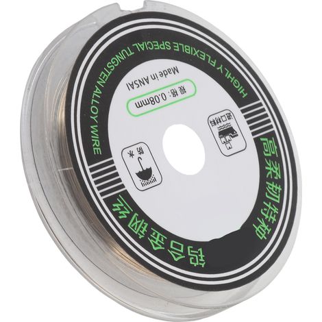 Fil de coupe en molybdène de 100 m pour la réparation de séparateurs d'écrans LCD (0,08 mm x 100 m) (1/5)