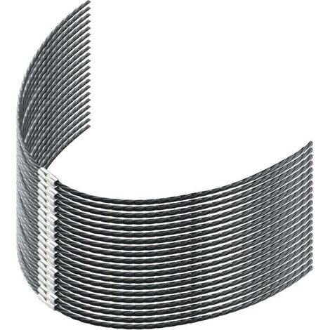 Lot de 20 fils de rechange pour débroussailleuse Bosch F016800431 - AQSACOKIYA - AFS 23-37 - 37cm x 3,5mm - Noir (1/4)