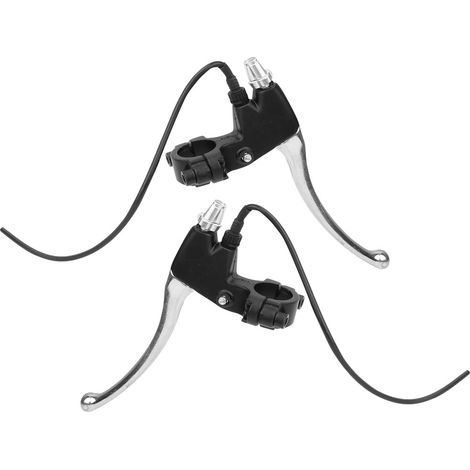 Paar Hinterradbremshebel-Lenkergriffe für Elektrofahrräder (Silber & Schwarz) (1/5)