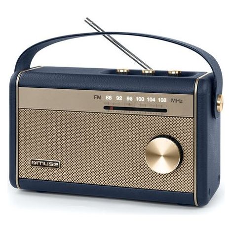 Radio portable Bluetooth Muse M-098 NB Bleu et Or