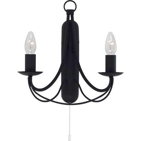 Lampe murale spot lumière noir couloir bureau cuisine chambre salon éclairage (1/3)