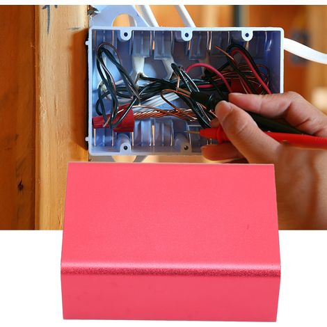Boîtier de refroidissement en aluminium pour circuits imprimés, idéal pour les projets électroniques, finition mate, rouge. (1/5)