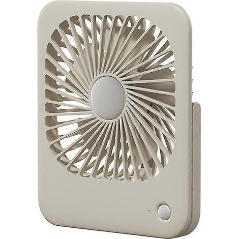 Silencieux ventilateur de bureau petit avec 2000 mah rechargeable batterie 3 vitesses mini 180 pliable pour maison (1/5)
