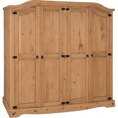 Corona 4 Door Arch Top Wardrobe