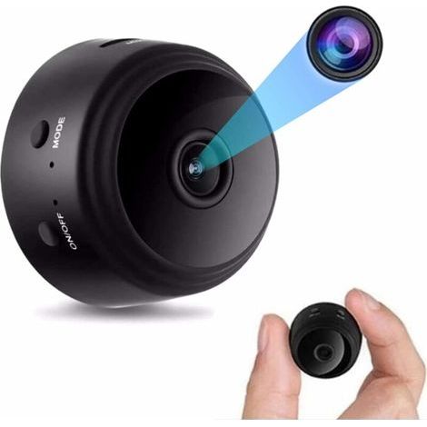 Mini caméra espion WiFi 4K, détection de mouvement, magnétique, noir – (1/5)