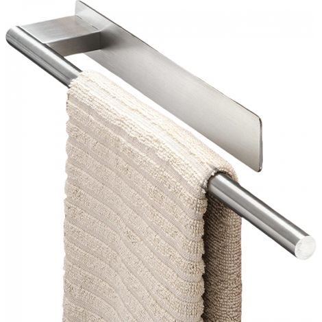Porteserviettes autocollant sans perçage en inox 304 Argent brossé, pour salle de bain et cuisine, installation facile
