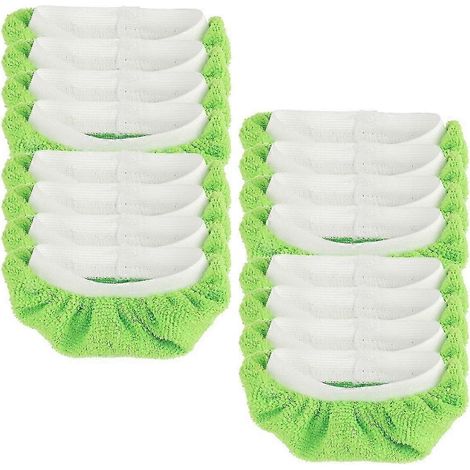 Lingettes réutilisables AURA pour balai vapeur, accessoires lavables pour nettoyeur vapeur portatif, vert (1/5)