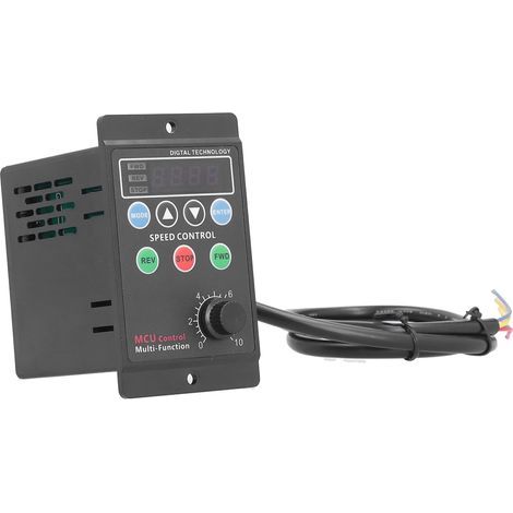 Contrôleur de vitesse de moteur UX52, affichage numérique, rhéostat électrique monophasé AC 220V (15W) (1/4)