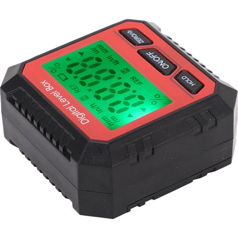 Boîte à Niveau Numérique Magnétique Mesureur d'Angle Inclinomètre à Base Aimantée pour Menuiserie Bâtiment Maçonnerie en ABS (1/5)
