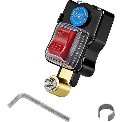 12V-24V Car Battery Cut Off Switch, Adjustable Pure Copper Circuit Breaker High Conductivity Smart Circuit Breaker for Car Truck Boat (Push Button) (1/5)