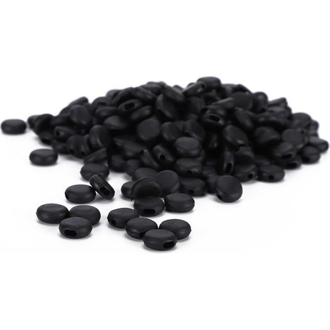 400 cordons antidérapants en silicone avec boucle de réglage, noirs (1/5)