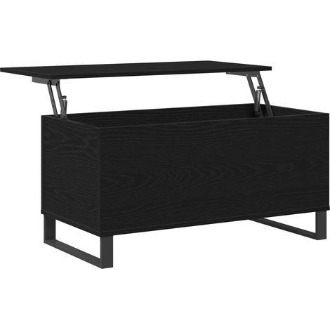 vidaXL Coffee Table Black Oak 90 x 44.5 x 45 cm Engineered Wood (1/5)