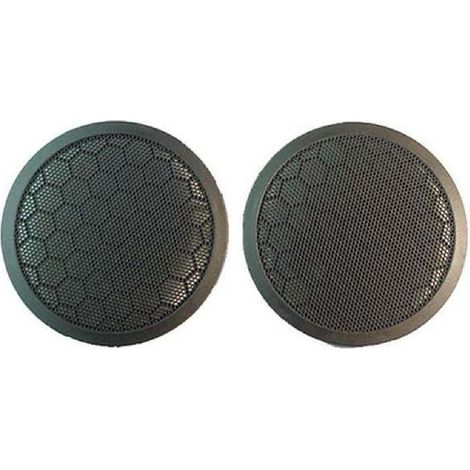 Grilles de haut-parleur compatible avec Seat Volkswagen - noir 165mm