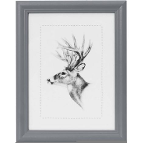 WOLTU Bilderrahmen Fotogalerie, Holz Rahmen, Glasscheibe, Artos Stil grau 20x30 cm