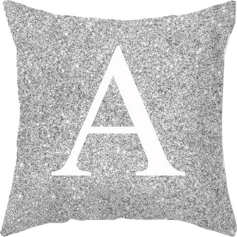 Housse De Coussin - Lettre Anglaise - Décoration Intérieure Salon Chambre - 45x45 Cm - Housse Seule Sans Rembourrage - 1 Pièce (1/3)