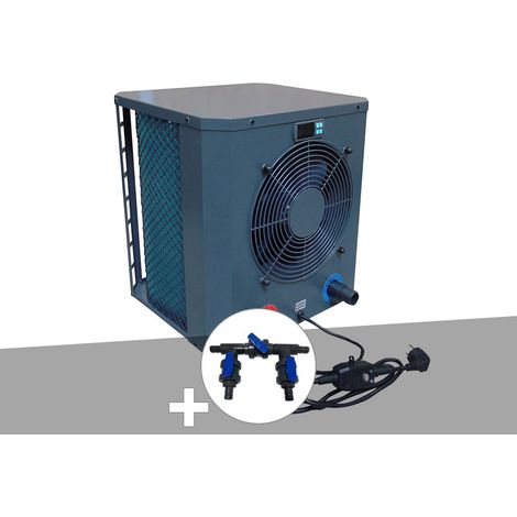 Pompe à chaleur 2,50 kW HeaterMax Compact 10 Ubbink + Kit by-pass Ø 32/38/50 mm