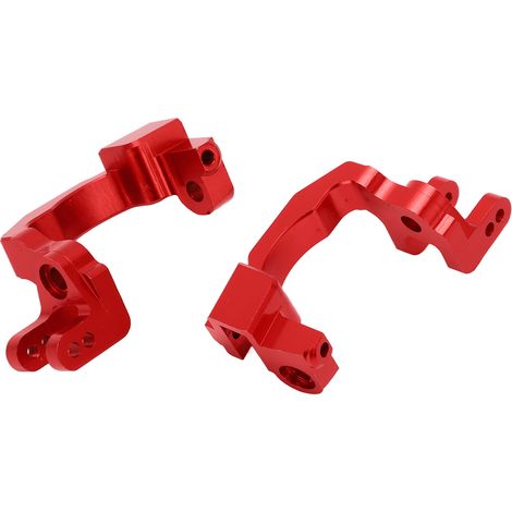 2 Hinterradnaben aus hochfester Aluminiumlegierung, präzisionsgefertigt (CNC), einfach zu montieren und leicht, für 1/10 RC-Cars (rot). (1/5)