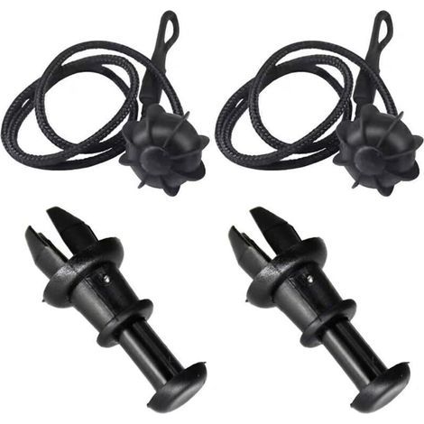 Sangles d'arrimage universelles pour voiture, sangles de fixation pour étagères, coffre et plateau arrière, avec système de fixation à boule. (1/4)