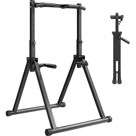 VEVOR Klimmzugstange, 150 kg Belastbarkeit, Dreiecksform, Stahlrohr, 9-fach verstellbar, klappbar, A-Form (1/2)