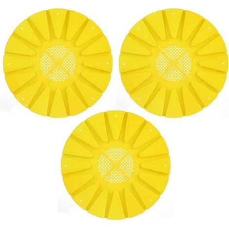 Lot de 3 Portes d'entrée en Plastique pour nid d'abeille - Disque d'entrée Rond pour Ruche - Disque de Sortie pour nid d'abeille - Outils pour l'apiculture