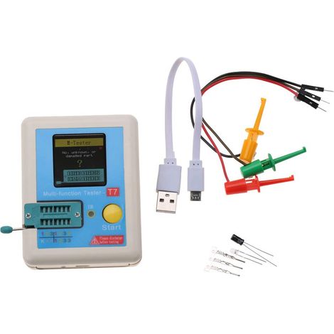 T7 Transistor Multimeter Tester with Zener Diode Detection and Counter Function - Multifunctional Electronic Test Tool (1/5)