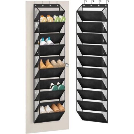 BARKBUSTERSRange-chaussures à 10 niveaux pour placard, avec grandes poches profondes, pour ranger les bottes à la porte
